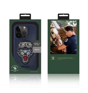 Premium Santa Barbara Polo & Racquet Club ® Patti Series Leather Case for iPhone 15 Pro / 15 Pro Max