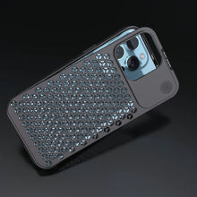 Load image into Gallery viewer, Aero Mesh Pro ® Metallic Alloy Shockproof Cooling Hybrid Case for iPhone 15 Series (Pro / Pro Max)