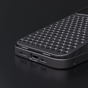 Aero Mesh Pro ® Metallic Alloy Shockproof Cooling Hybrid Case for iPhone 15 Series (Pro / Pro Max)