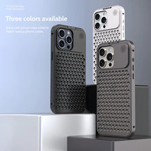 Load image into Gallery viewer, Aero Mesh Pro ® Metallic Alloy Shockproof Cooling Hybrid Case for iPhone 15 Series (Pro / Pro Max)