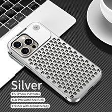 Load image into Gallery viewer, Aero Mesh Pro ® Metallic Alloy Shockproof Cooling Hybrid Case for iPhone 15 Series (Pro / Pro Max)