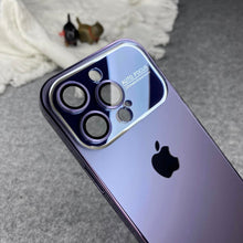 Load image into Gallery viewer, Premium Chromatic AG Lens Glass Case For iPhone 15 Series