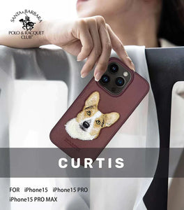 Premium Santa Barbara Polo & Racquet Club ® Curtis Series Leather Case for iPhone 15 Series