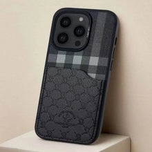 Load image into Gallery viewer, Santa Barbara Polo &amp; Racquet Club ® Luxury Plaid Series Leather Case for iPhone 14 Series (iPhone 14 / 14 Plus / 14 Pro / 14 Pro Max)