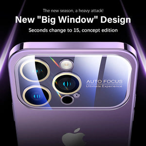 Premium Chromatic AG Lens Glass Case For iPhone 15 Series
