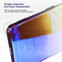 Load image into Gallery viewer, HENKS Luxury Blue Ray Laser Gradient Dual Color Hard Back Case Cover for Apple iPhone 7 Plus/ 8 Plus