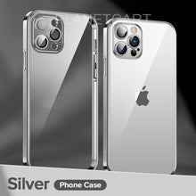 Load image into Gallery viewer, Premium Electroplating Square Clear Silicon Case With Camera Protection For iPhone 12 Series