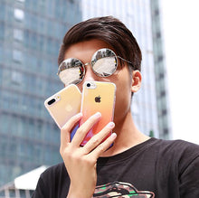 Load image into Gallery viewer, HENKS Luxury Blue Ray Laser Gradient Dual Color Hard Back Case Cover for Apple iPhone 7 Plus/ 8 Plus