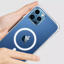 Load image into Gallery viewer, HENKS® iPhone 12 Series Anti-Knock TPU Transparent MagSafe Case