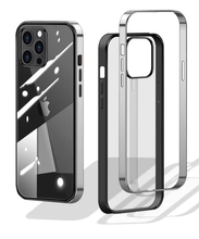 Load image into Gallery viewer, Luxury 2 Layer Anti Shock Clear PC Case with Electroplating for iPhone 13 Pro Max