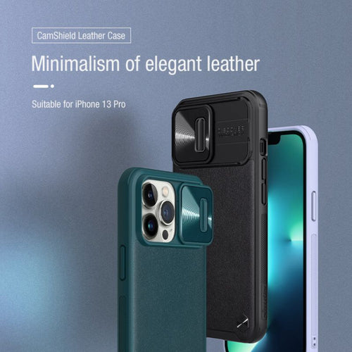 Nillkin CamShield Leather cover case for Apple iPhone 13 Series.