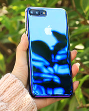 Load image into Gallery viewer, HENKS Luxury Blue Ray Laser Gradient Dual Color Hard Back Case Cover for Apple iPhone 7 Plus/ 8 Plus