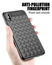 Load image into Gallery viewer, Apple iPhone X Premium Classic Soft Silicone Ultra Slim Breathable Weaving Back Case Cover
