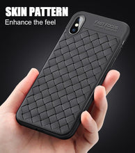 Load image into Gallery viewer, Apple iPhone X Premium Classic Soft Silicone Ultra Slim Breathable Weaving Back Case Cover
