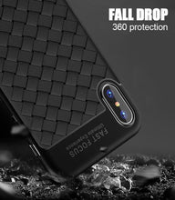 Load image into Gallery viewer, Apple iPhone X Premium Classic Soft Silicone Ultra Slim Breathable Weaving Back Case Cover