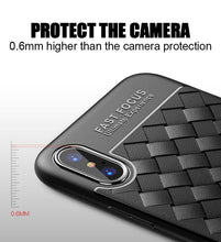 Load image into Gallery viewer, Apple iPhone X Premium Classic Soft Silicone Ultra Slim Breathable Weaving Back Case Cover
