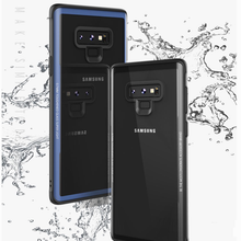 Load image into Gallery viewer, Samsung Galaxy Note 9 Luxury 9H Hardness Clear Tempered Glass Back Case Cover with Soft TPU Edges