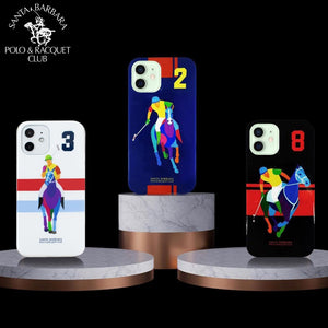 Premium Santa Barbara Polo Racquet Jockey TPU Scent Series Case For I phone 12 Series.