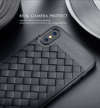 Load image into Gallery viewer, Apple iPhone X Premium Classic Soft Silicone Ultra Slim Breathable Weaving Back Case Cover