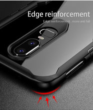 Load image into Gallery viewer, Oneplus 6 PREMIUM ANTI SHOCK EAGLE SERIES NAKED HARD CASE WITH SOFT BUMPER EDGES - BLACK