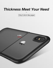 Load image into Gallery viewer, Apple iPhone X / XS Premium Ultra Slim Paper Thin 0.3mm Matte Finish Soft TPU Case