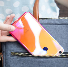 Load image into Gallery viewer, HENKS Luxury Blue Ray Laser Gradient Dual Color Hard Back Case Cover for Apple iPhone 7 Plus/ 8 Plus