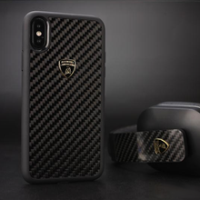 Load image into Gallery viewer, Apple iPhone XS Max Official Lamborghini Shockproof D3 Genuine Carbon Fiber Protection Back Case Cover