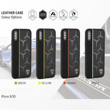 Load image into Gallery viewer, Apple iPhone X/XS Luxury Automobili Lamborghini Alcantra D11 Genuine Leather Back Case Cover