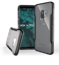 Load image into Gallery viewer, Samsung Galaxy S9 Luxury Hybrid Anti Knock X-Doria Defense Shield Transparent Back Case Cover - Black