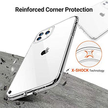 Load image into Gallery viewer, &quot;HENKS&quot; Crystal Clear [10×Anti-Yellowing] Soft TPU Silicone Shockproof Protective Cover Case for iPhone 11 Pro-CLEAR-