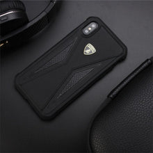 Load image into Gallery viewer, Apple iPhone X/XS Luxury Automobili Lamborghini Genuine Leather & Carbon Fiber Back Case Cover