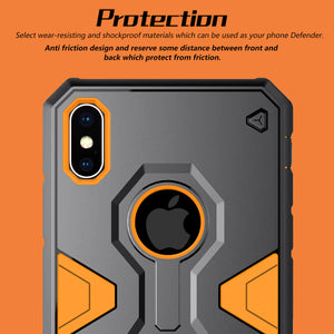 Apple iPhone XS Max Nillkin Defender II Series Heavy Duty Drop Protection Hybrid Armor Back Case