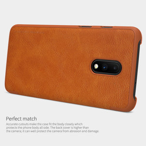 Premium Nillkin Qin Series Leather Flip case for Oneplus 7