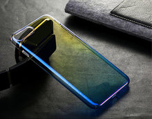 Load image into Gallery viewer, HENKS Luxury Blue Ray Laser Gradient Dual Color Hard Back Case Cover for Apple iPhone 7 Plus/ 8 Plus