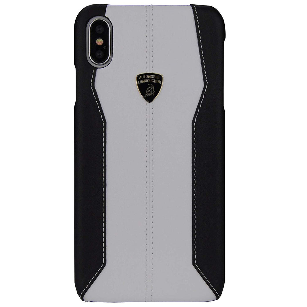 Apple iPhone XS Max Official Lamborghini Huracan D1 Series Genuine Leather Anti Knock Back Case Cover