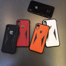 Load image into Gallery viewer, Apple iPhone X/XS Luxury Automobili Lamborghini Genuine Leather & Carbon Fiber Back Case Cover