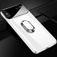 Load image into Gallery viewer, Apple iPhone X / XS Luxury Glossy Camera Lens Protection Case with Magnetic Ring Holder Cover