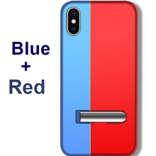 Load image into Gallery viewer, Apple iPhone X / XS Luxury Built In Magnetic Adsorption Bracket Back Case with Kickstand