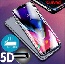 Load image into Gallery viewer, Samsung Galaxy S9 Premium Henks 5D Pro Full Screen Coverage Full Glue Anti Shatter Tempered Glass Screen Protector - BLACK