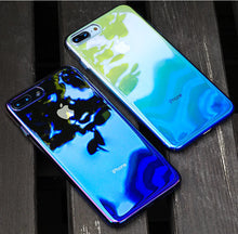 Load image into Gallery viewer, HENKS Luxury Blue Ray Laser Gradient Dual Color Hard Back Case Cover for Apple iPhone 7 Plus/ 8 Plus