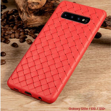 Load image into Gallery viewer, SAMSUNG GALAXY S10 PLUS PREMIUM WEAVING GRID BREATHABLE SOFT SILICONE BACK CASE