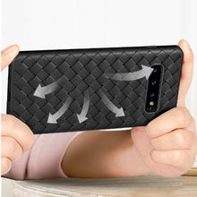 Load image into Gallery viewer, SAMSUNG GALAXY S10 PREMIUM WEAVING GRID BREATHABLE SOFT SILICONE BACK CASE