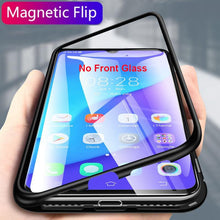 Load image into Gallery viewer, Vivo V9 Shock Proof Luxury Magnetic Adsorption Metal Bumper Auto-Fit Tempered Back Case
