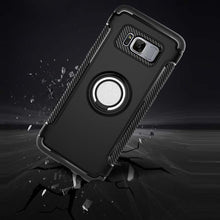 Load image into Gallery viewer, Samsung Galaxy S8 Plus Luxury Carbon Fiber Design Shockproof Hybrid Ring Holder Case