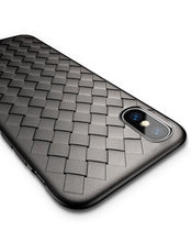Load image into Gallery viewer, Apple iPhone X Premium Weaving Grid Breathable Soft Silicone Back Case