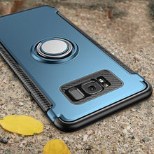 Load image into Gallery viewer, Samsung Galaxy S8 Plus Luxury Carbon Fiber Design Shockproof Hybrid Ring Holder Case