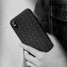 Load image into Gallery viewer, Apple iPhone X Premium Weaving Grid Breathable Soft Silicone Back Case