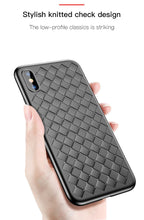 Load image into Gallery viewer, Apple iPhone X Premium Weaving Grid Breathable Soft Silicone Back Case