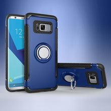 Load image into Gallery viewer, Samsung Galaxy S8 Plus Luxury Carbon Fiber Design Shockproof Hybrid Ring Holder Case