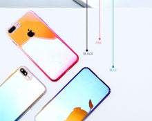 Load image into Gallery viewer, HENKS Luxury Blue Ray Laser Gradient Dual Color Hard Back Case Cover for Apple iPhone 7 Plus/ 8 Plus